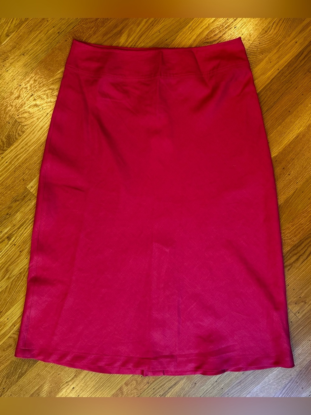 J Jill Linen Midi Skirt, NWT, Sz 16p in Hibiscus